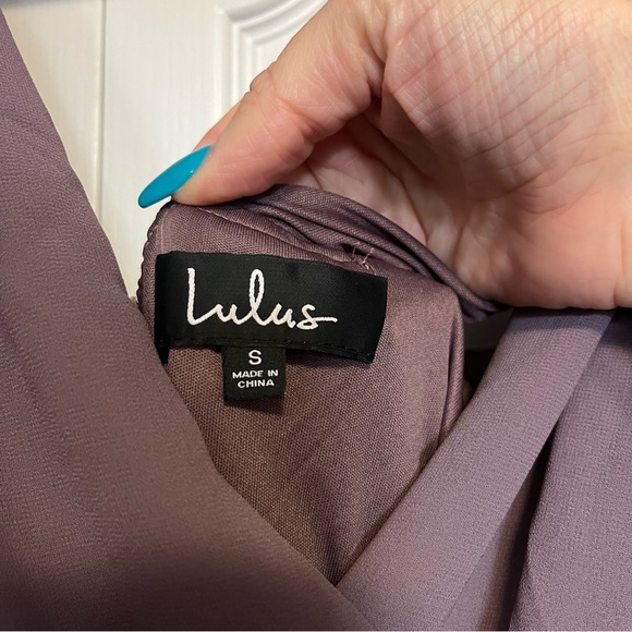 Lulu’s Dance The Night Away Dusty Purple Backless Maxi Dress Size Small - Picture 9 of 13